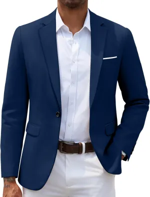COOFANDY Men's Slim Fit Casual Blazers Lightweight Sport Coats One Button Suit Jackets