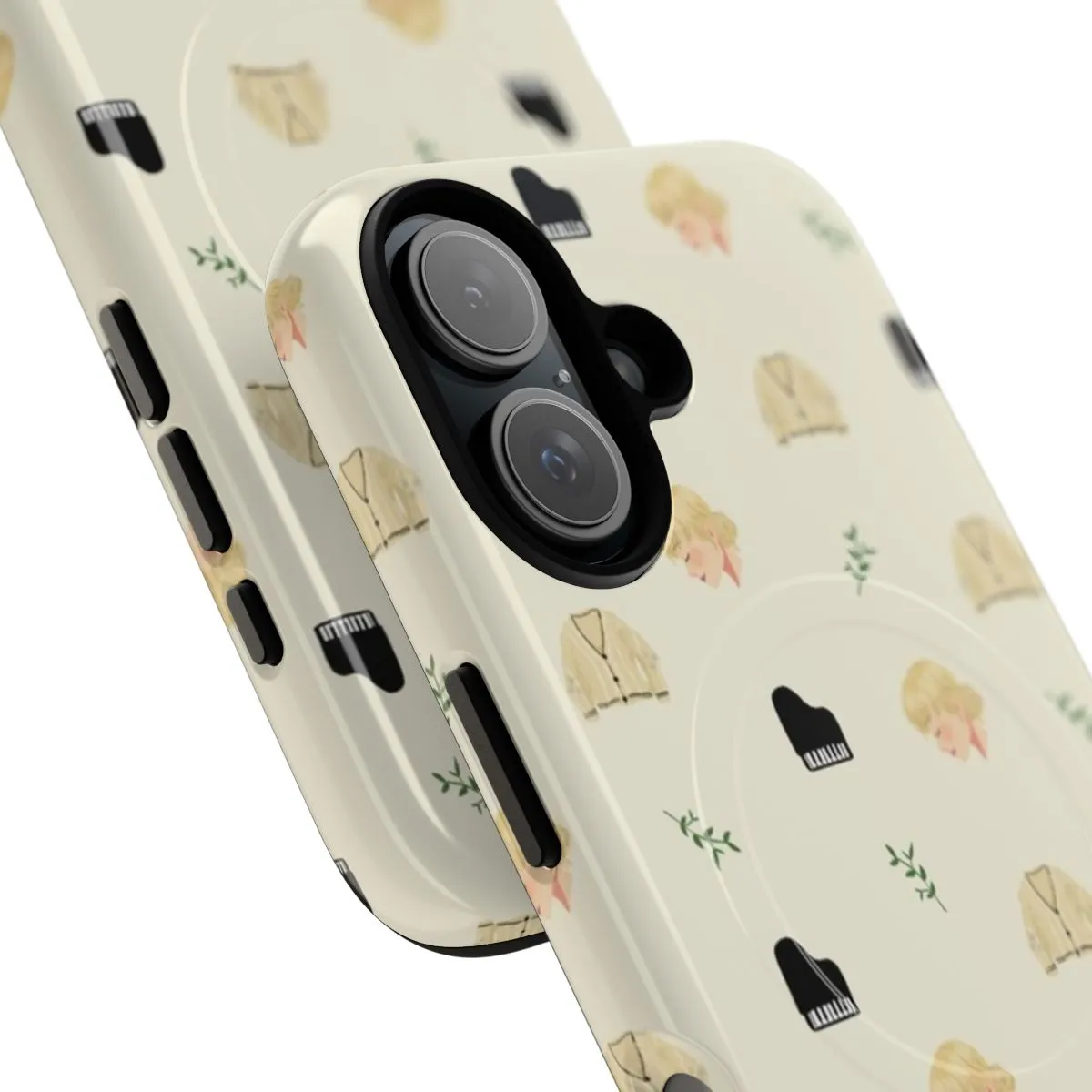 Cozy Autumn Cardigan Phone Case with Yellow Pattern
