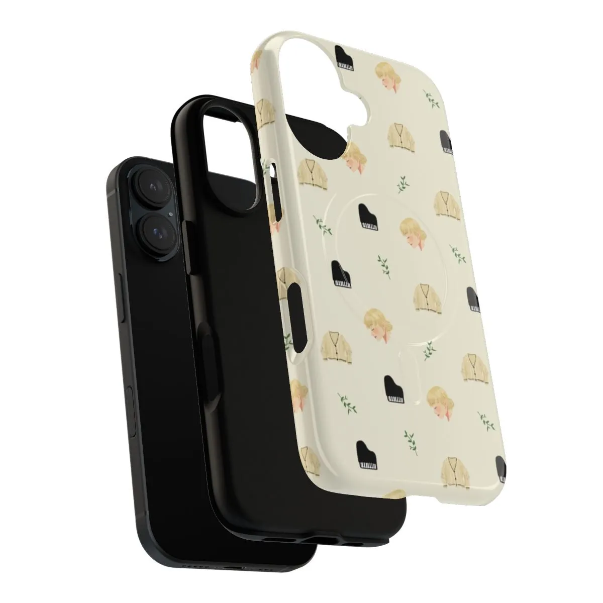 Cozy Autumn Cardigan Phone Case with Yellow Pattern