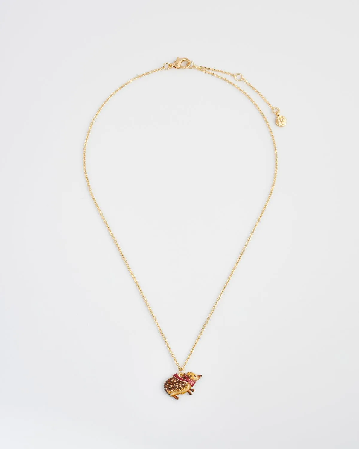 Cozy Hedgehog Charm Necklace