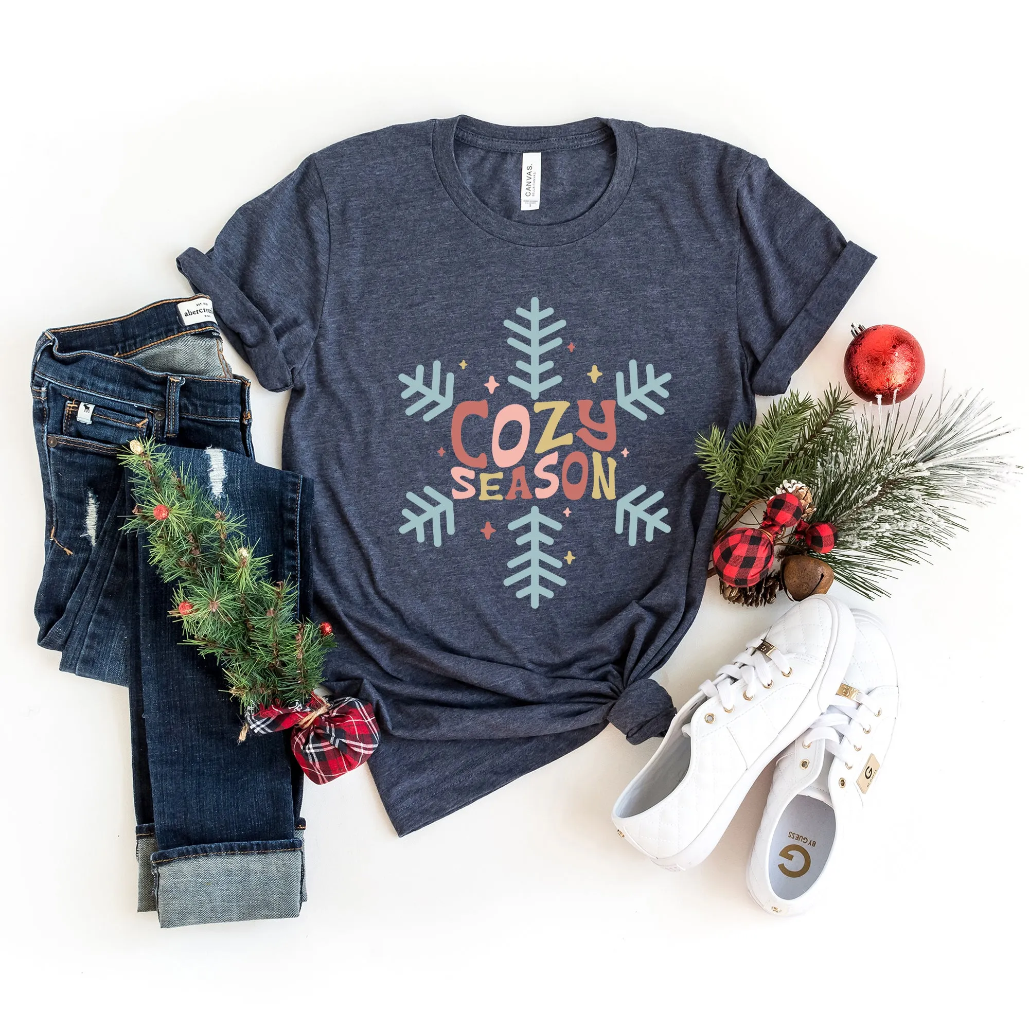 Cozy Season Colorful | Short Sleeve Graphic Tee