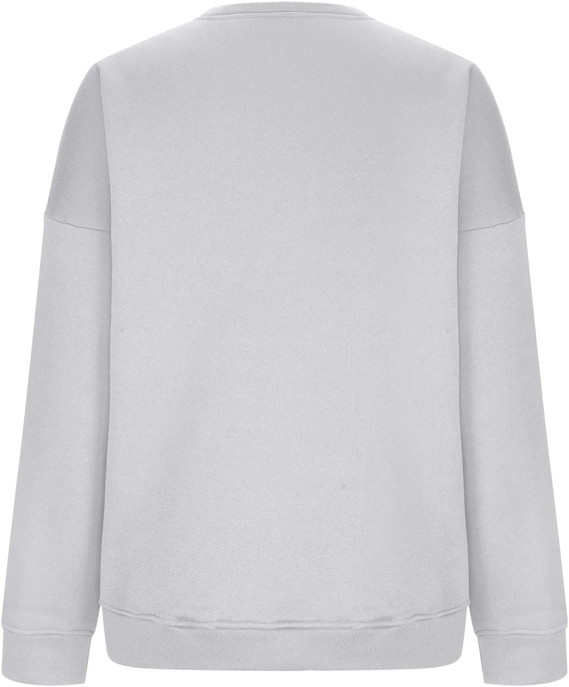 Crew Neck Sweatshirts for Women Casual Oversized Pullover Tops Loose Fit Solid Color Long Sleeve Fall Outfits 2023
