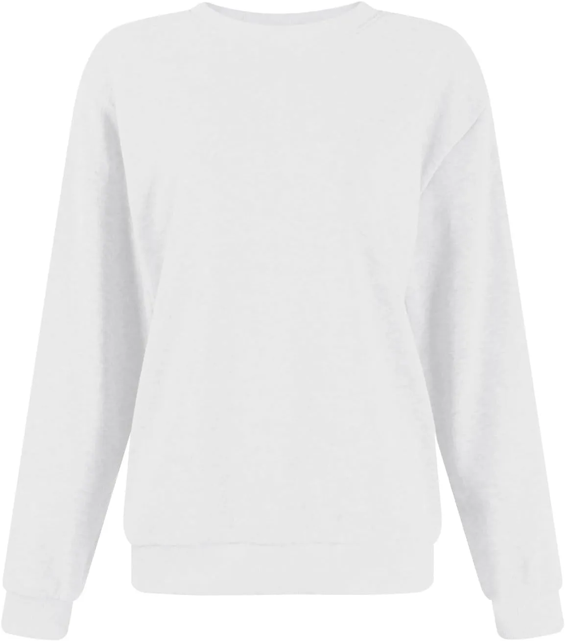 Crewneck Sweatshirts Women Comfy Pullover Crew Neck Sweatshirt Trendy Fleece Fall Sweaters Outfits 2024