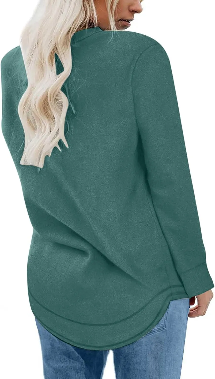 Crewneck Sweatshirts Women Long Sleeve Oversized Sweatshirt Casual Sweaters for Trendy Solid Pullover Sweatshirt