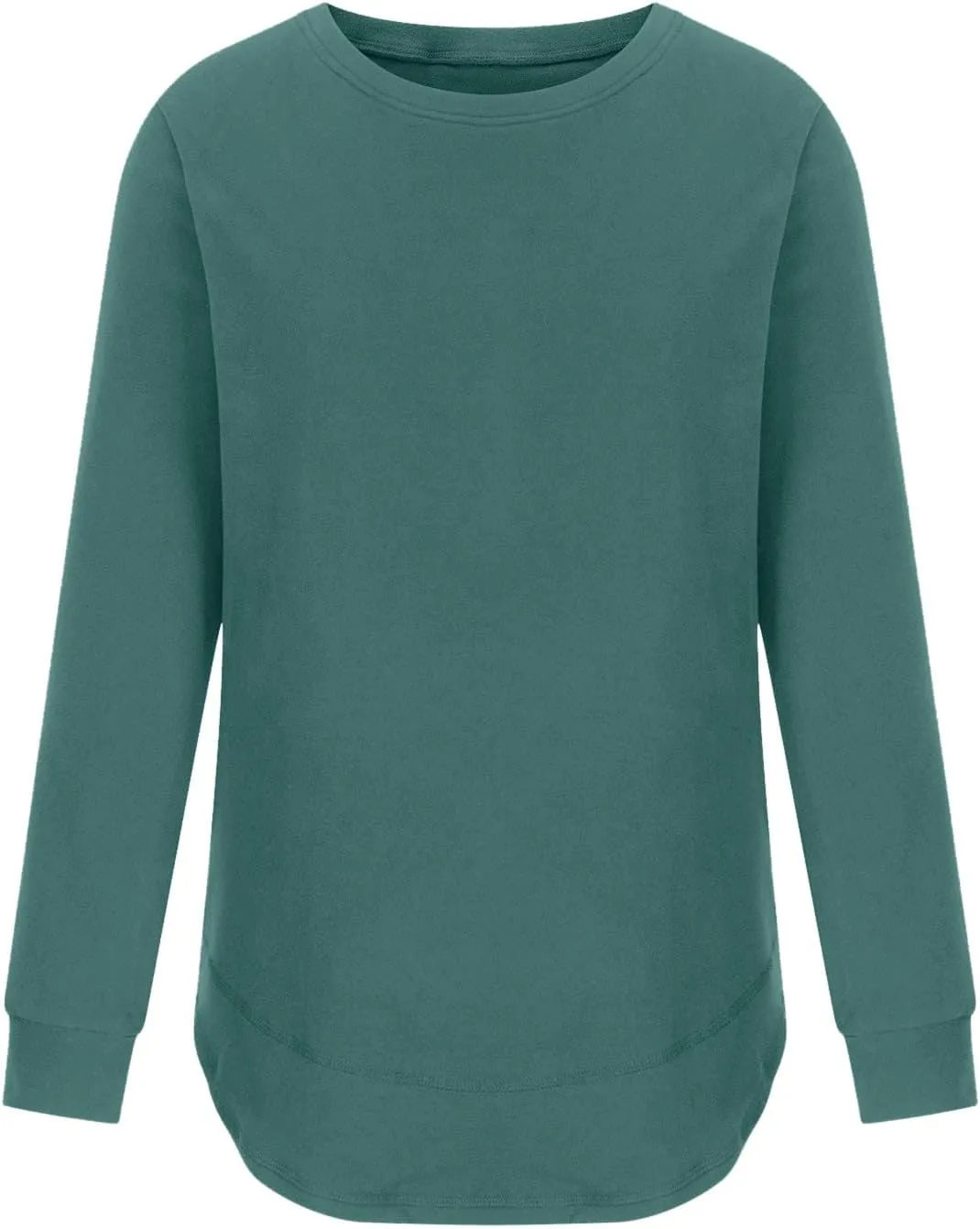 Crewneck Sweatshirts Women Long Sleeve Oversized Sweatshirt Casual Sweaters for Trendy Solid Pullover Sweatshirt