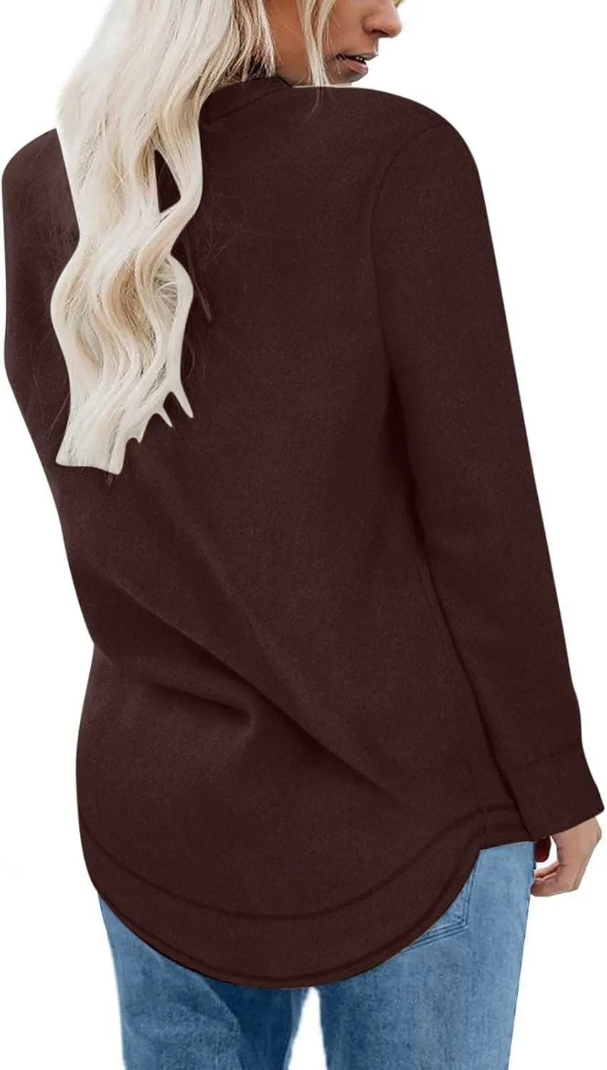 Crewneck Sweatshirts Women Long Sleeve Oversized Sweatshirt Casual Sweaters for Trendy Solid Pullover Sweatshirt