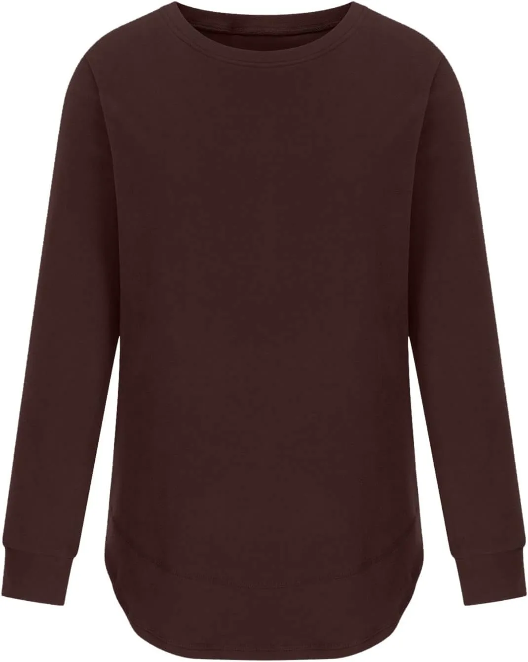 Crewneck Sweatshirts Women Long Sleeve Oversized Sweatshirt Casual Sweaters for Trendy Solid Pullover Sweatshirt