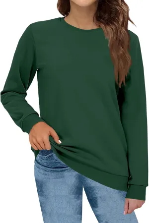 Crewneck Sweatshirts Women Oversized Preppy Sweatshirt Y2k Casual Fleece Pullover Hoodie Long Sleeve Winter Clothes