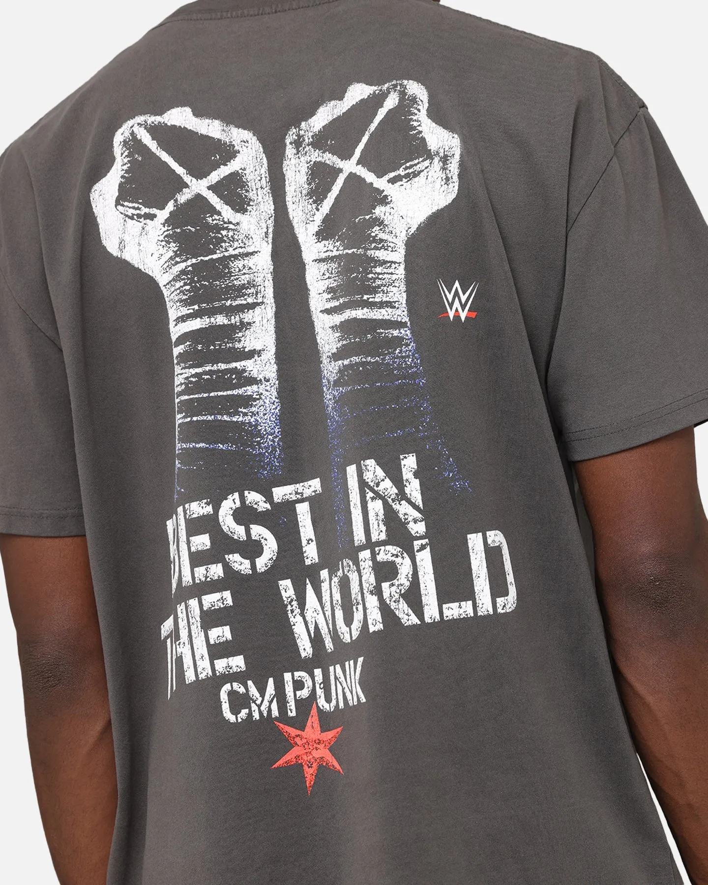 Culture Kings X WWE CM Punk Royal Rumble Heavyweight T-Shirt Black Wash
