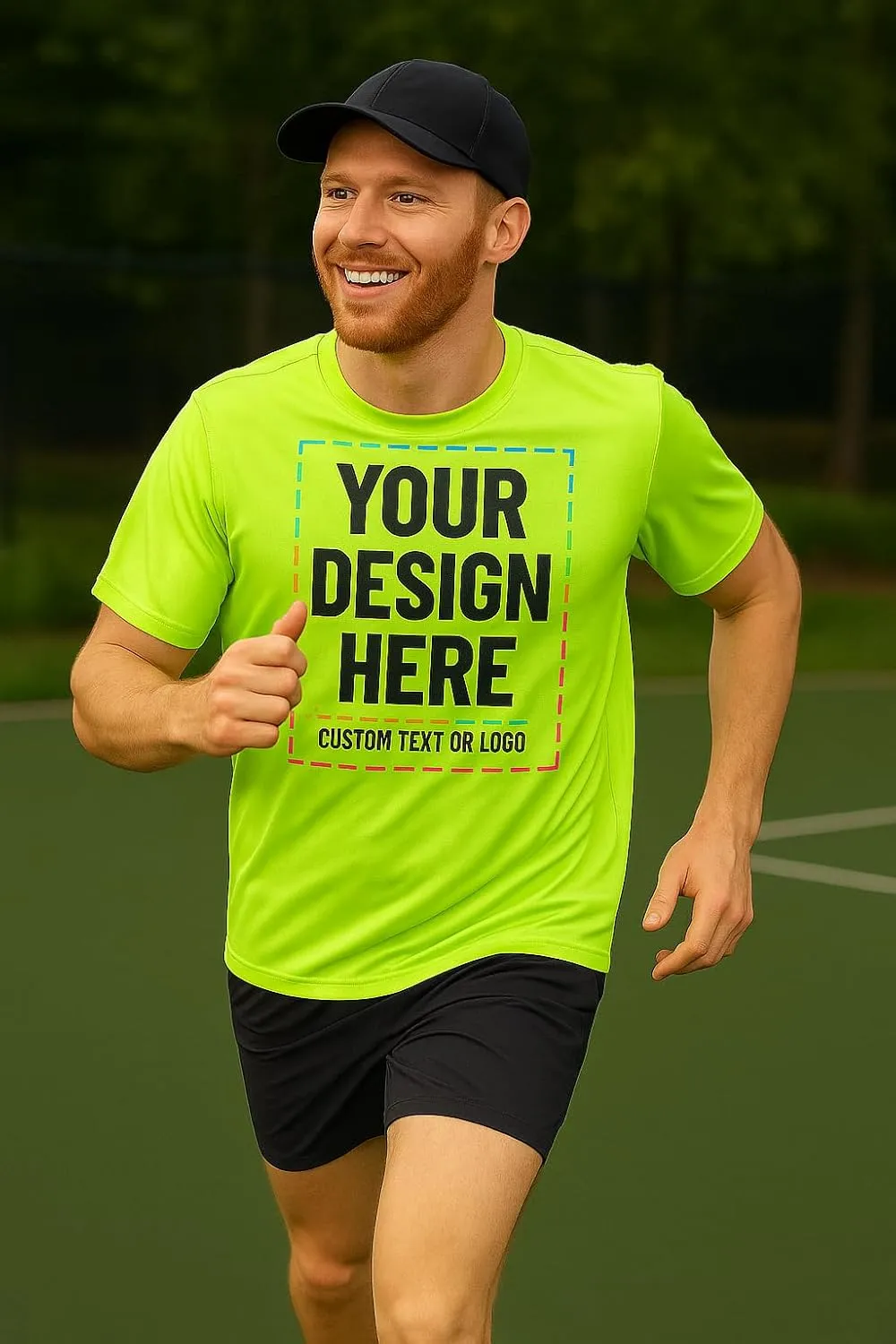 Custom Shirts - Dry Fit Moisture-Wicking Short Sleeve Performance T-Shirts for Gym, Work, or Sports