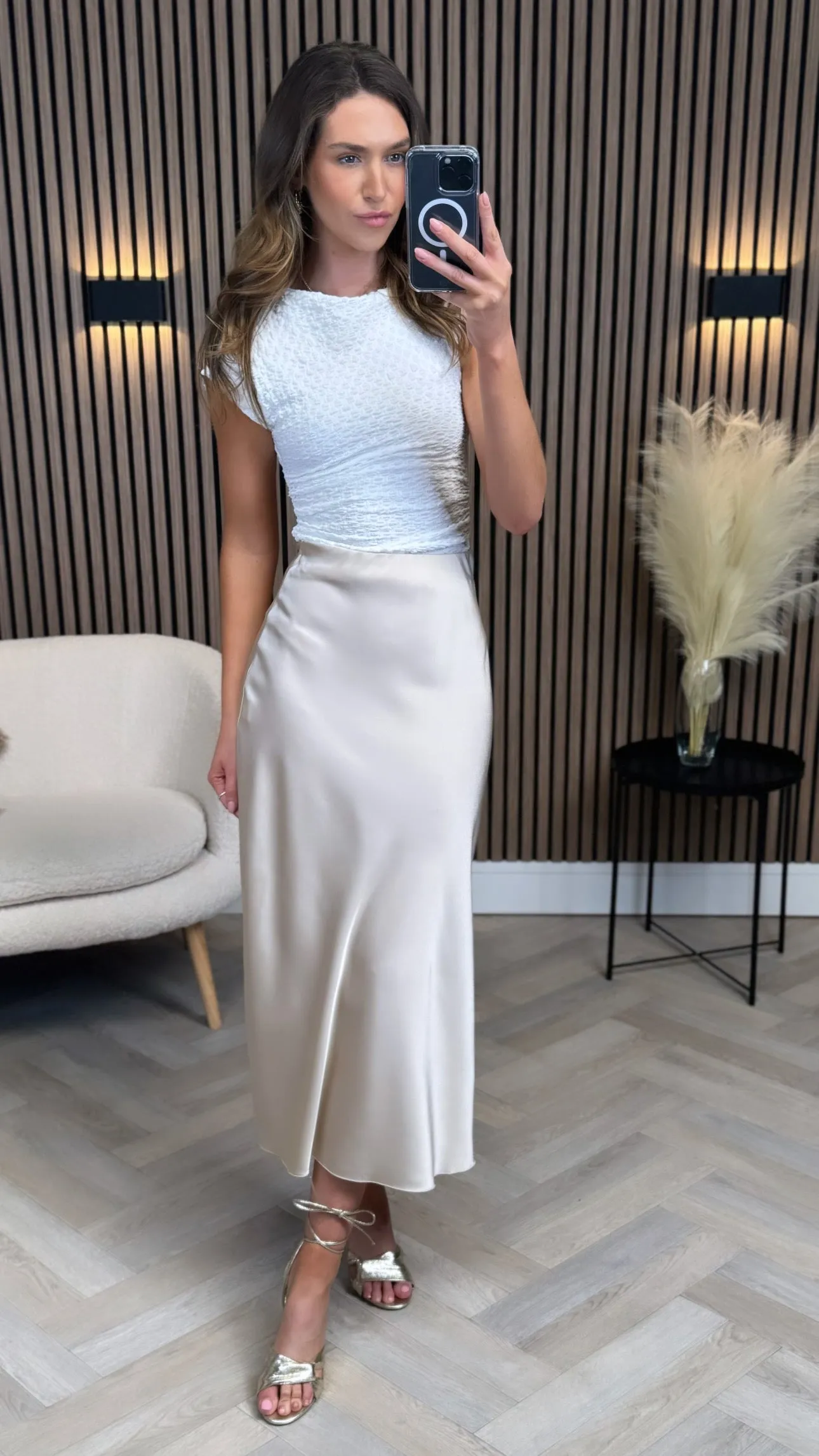 Eleanor White One Shoulder Ruched Top