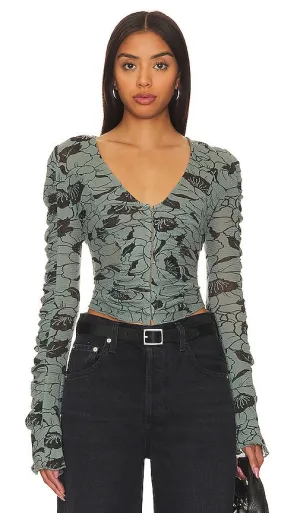 Free People Through The Meadow Top in Blue