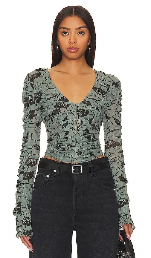 Free People Through The Meadow Top in Blue