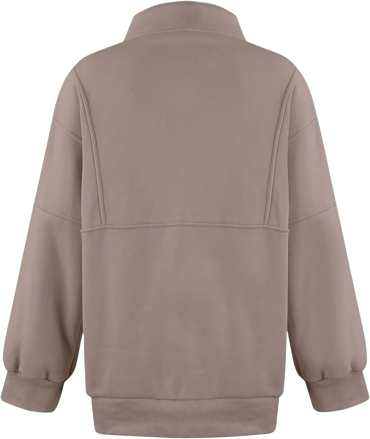 Funnel Neck Half Zip Sweatshirt Women Oversized Thumb Hole Fleece Pullover Lightweight Y2k Zip Up Comfy Hoodie