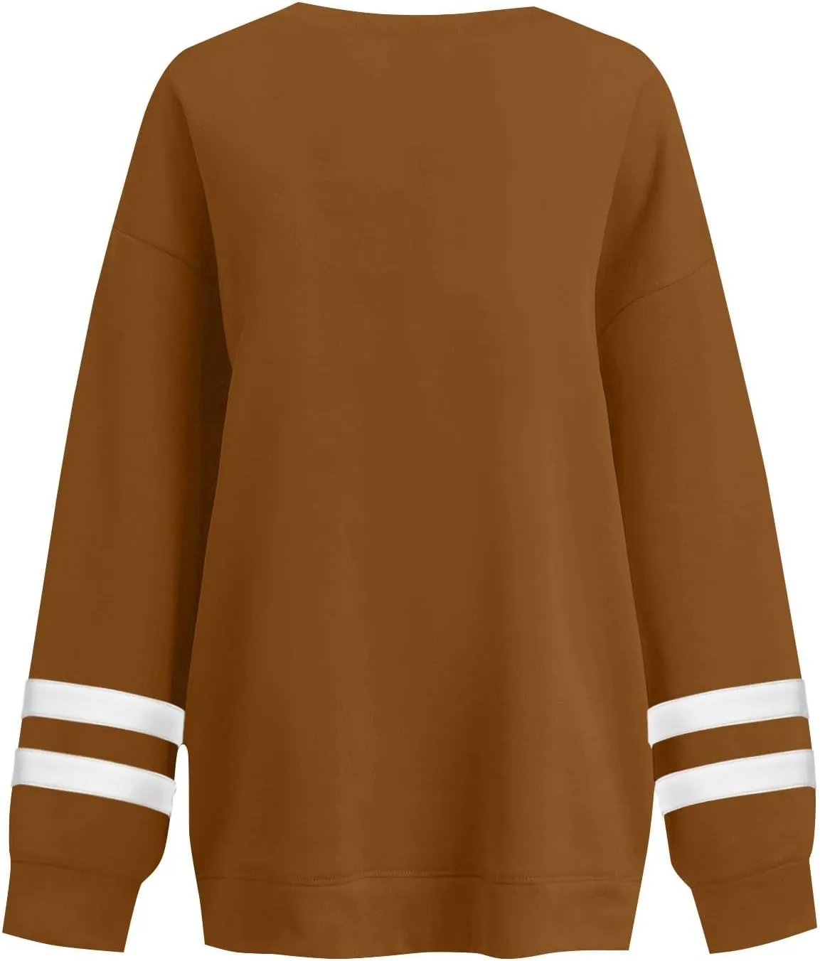 GOFULY Crewneck Sweatshirt For Women Trendy Plus Size Shirts Long Sleeve Oversized Sweatshirts Fall Winter Solid Pullover