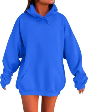 GOKKILRW Hoodies for Women Basic Plain Hoodie Oversized Sweatshirts Fall Fashion Preppy Clothes Y2k Outfits Teen Girls Hoodie