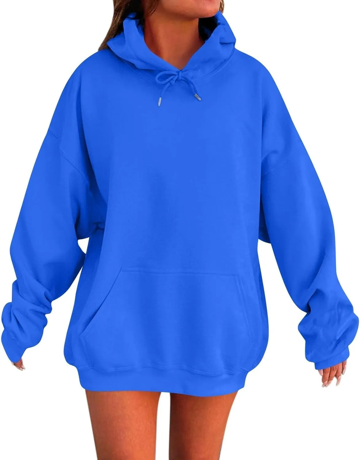 GOKKILRW Hoodies for Women Basic Plain Hoodie Oversized Sweatshirts Fall Fashion Preppy Clothes Y2k Outfits Teen Girls Hoodie