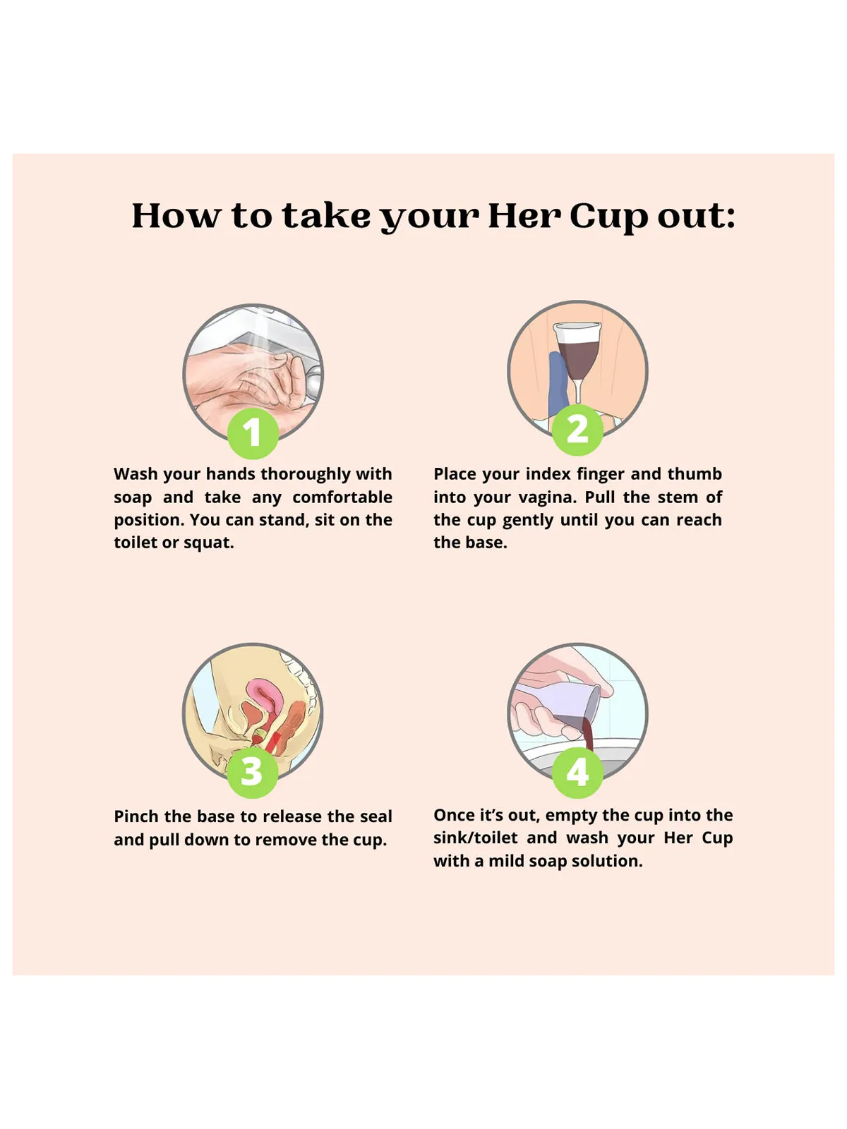 Goli Soda Her Cup Reusable Menstrual Cup for Women Fuchsia