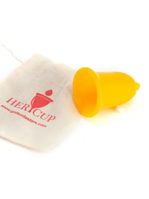 Goli Soda Her Cup Reusable Menstrual Cup for Women Yellow