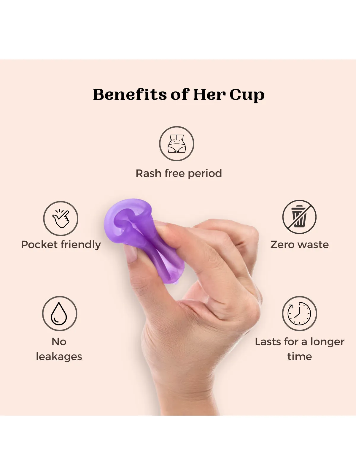 Goli Soda Her Cup Reusable Menstrual Cup for Women Yellow