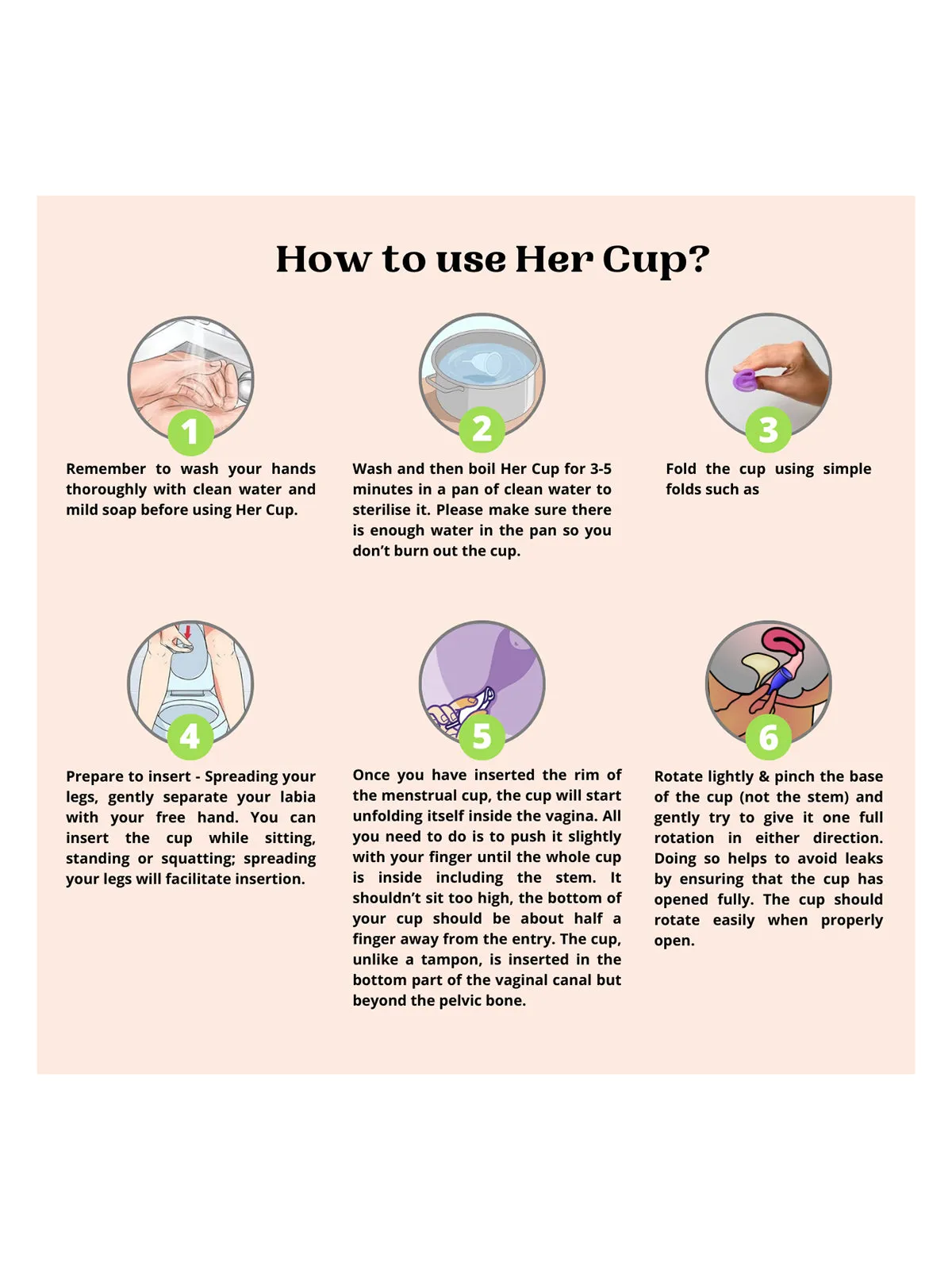 Goli Soda Her Cup Reusable Menstrual Cup for Women Yellow
