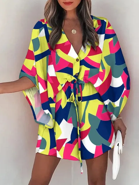 High-end Long Sleeve Bat-wing Dress