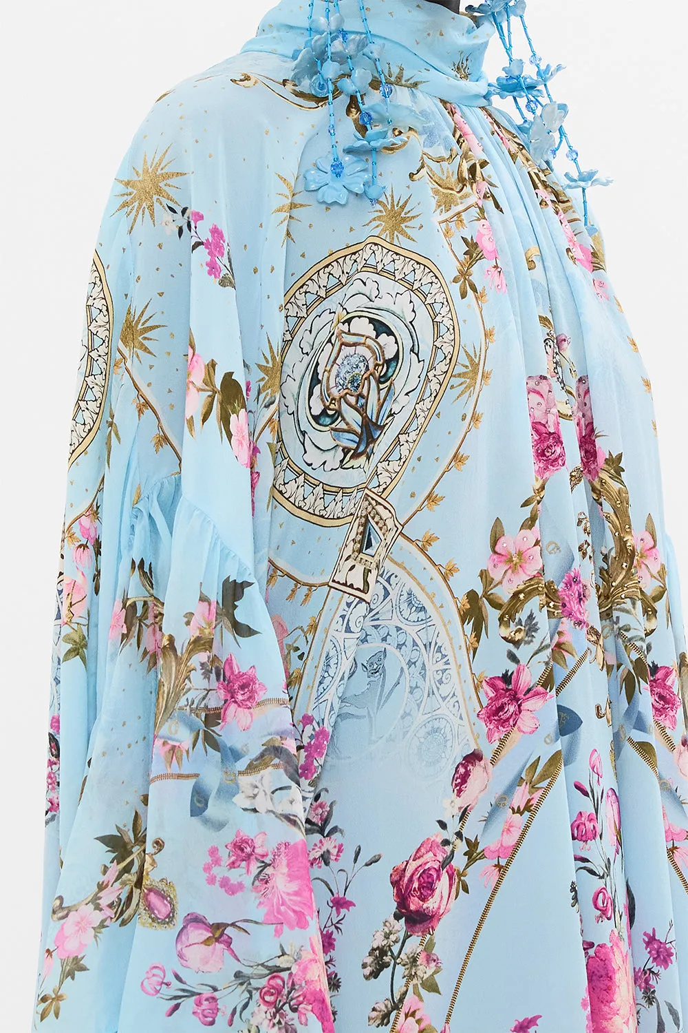 HIGH NECK RUFFLE KAFTAN DOWN THE GARDEN PATH