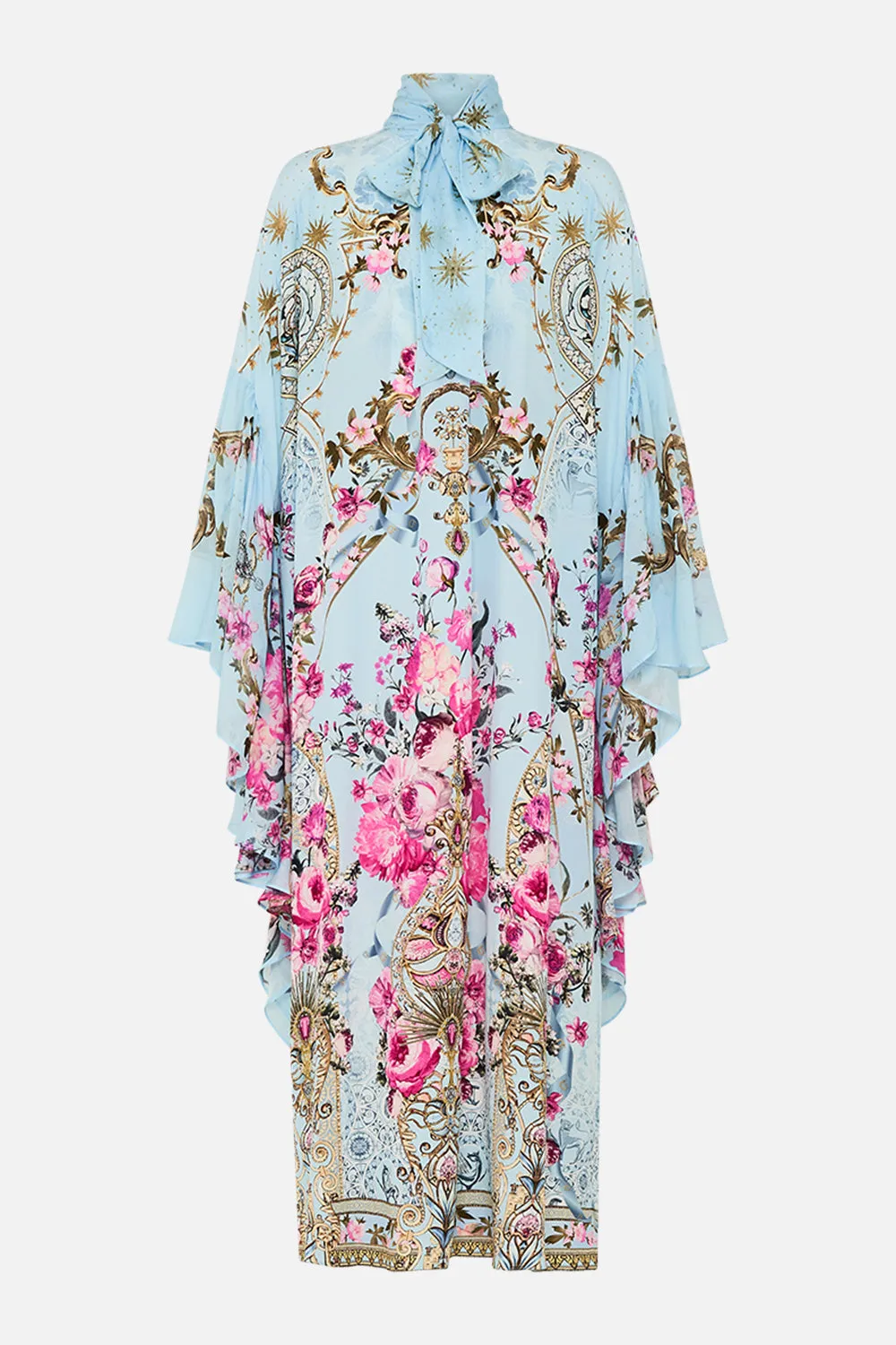 HIGH NECK RUFFLE KAFTAN DOWN THE GARDEN PATH