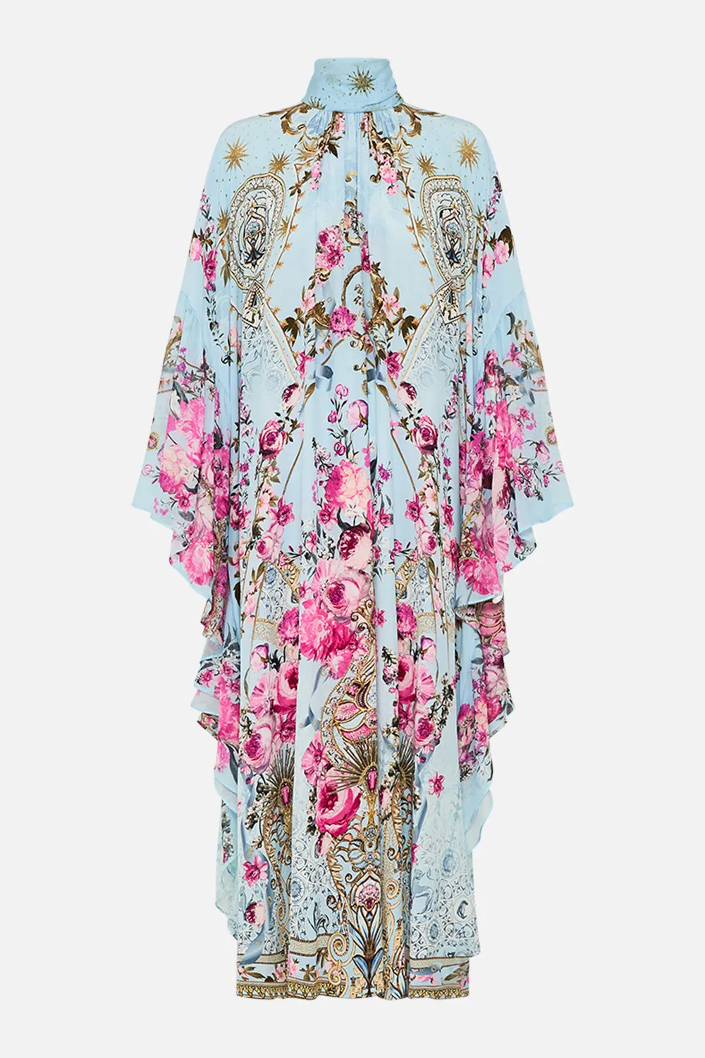 HIGH NECK RUFFLE KAFTAN DOWN THE GARDEN PATH