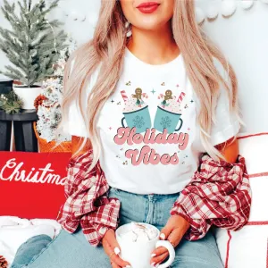 Holiday Vibes Mugs Bella Graphic Wholesale Tee