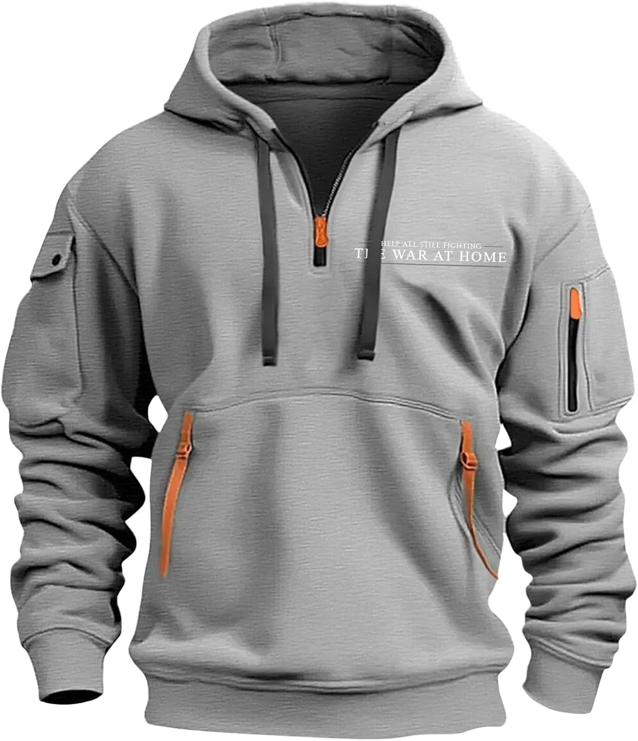 Hoodie For Men Tactical Hoodie Prints Sport Pullover Pocket Long Sleeve Casual Big And Tall Zip Up Hoodies