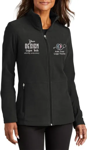 INK STITCH Women L151 Custom Embroidery Design your Own Logo Texts Accord Microfleece Jackets