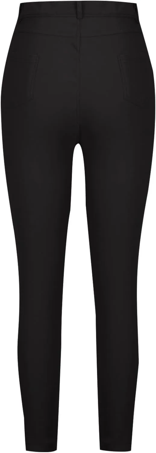 Jeggings for Women Tummy Control Jeans High Waisted Stretchy Elastic Pants Pull-on Sexy Brown Denim Pants