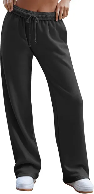 Jogger Scrubs for Women Palazzo Workout Casual High Waisted Sweatpants Athletic with