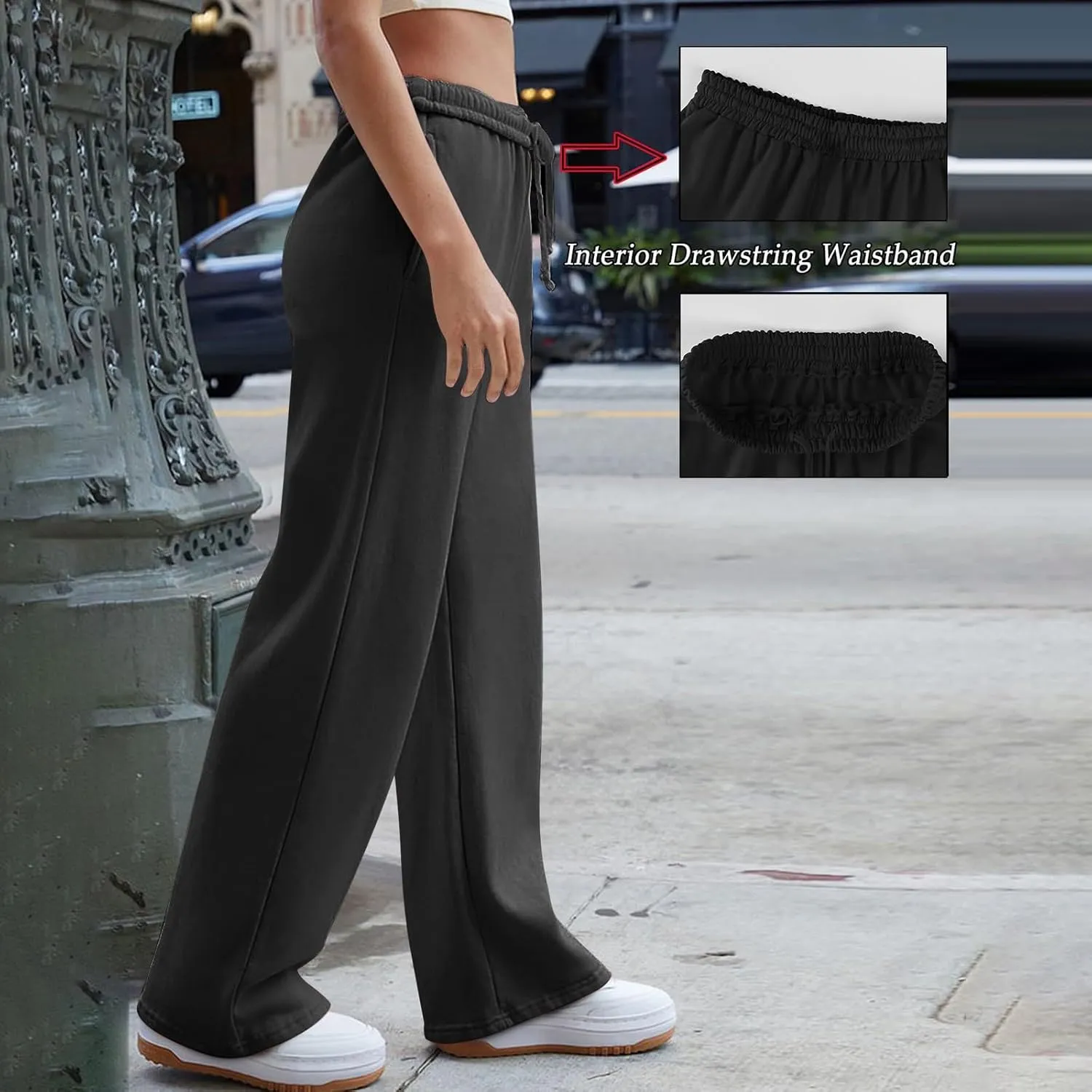 Jogger Scrubs for Women Palazzo Workout Casual High Waisted Sweatpants Athletic with