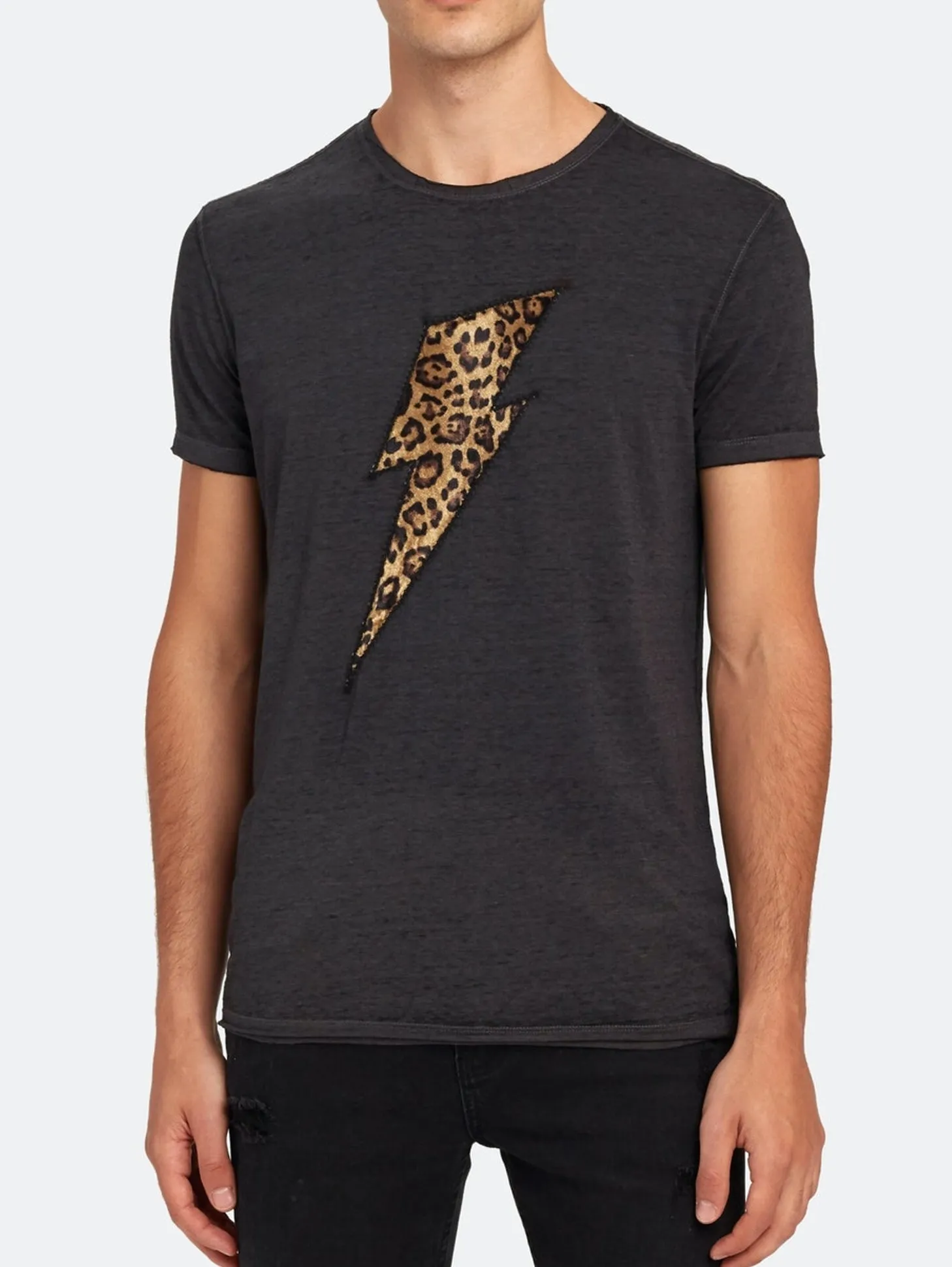 John Varvatos Cheetah Bolt Graphic Tee
