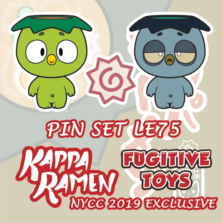 Kappa Ramen 3 Pin Set by Nena [2019 NYCC Fugitive Toys Exclusive]
