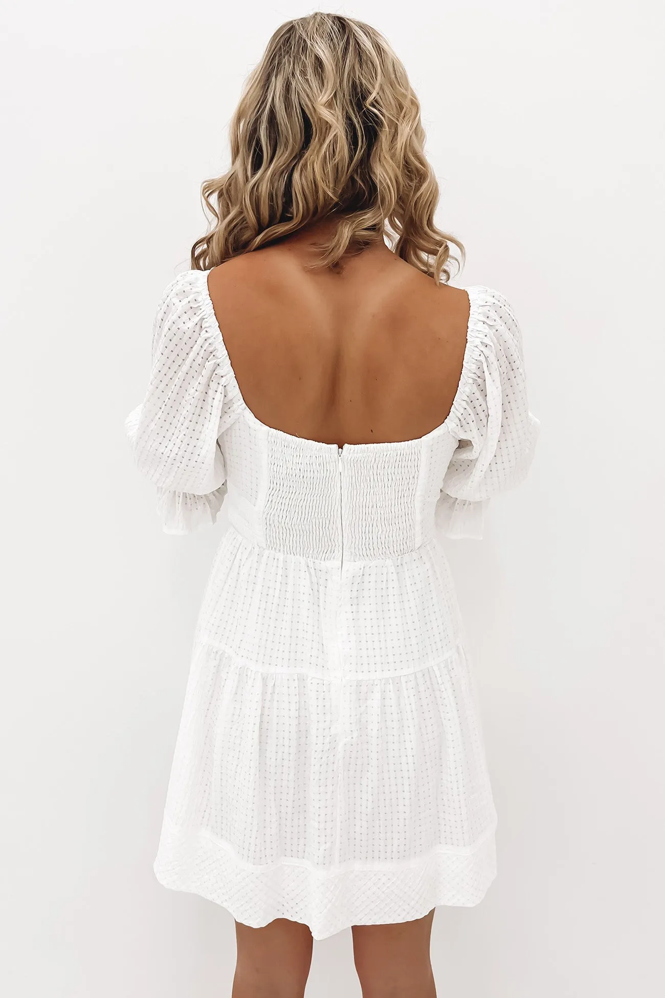 Khloe Mini Dress White