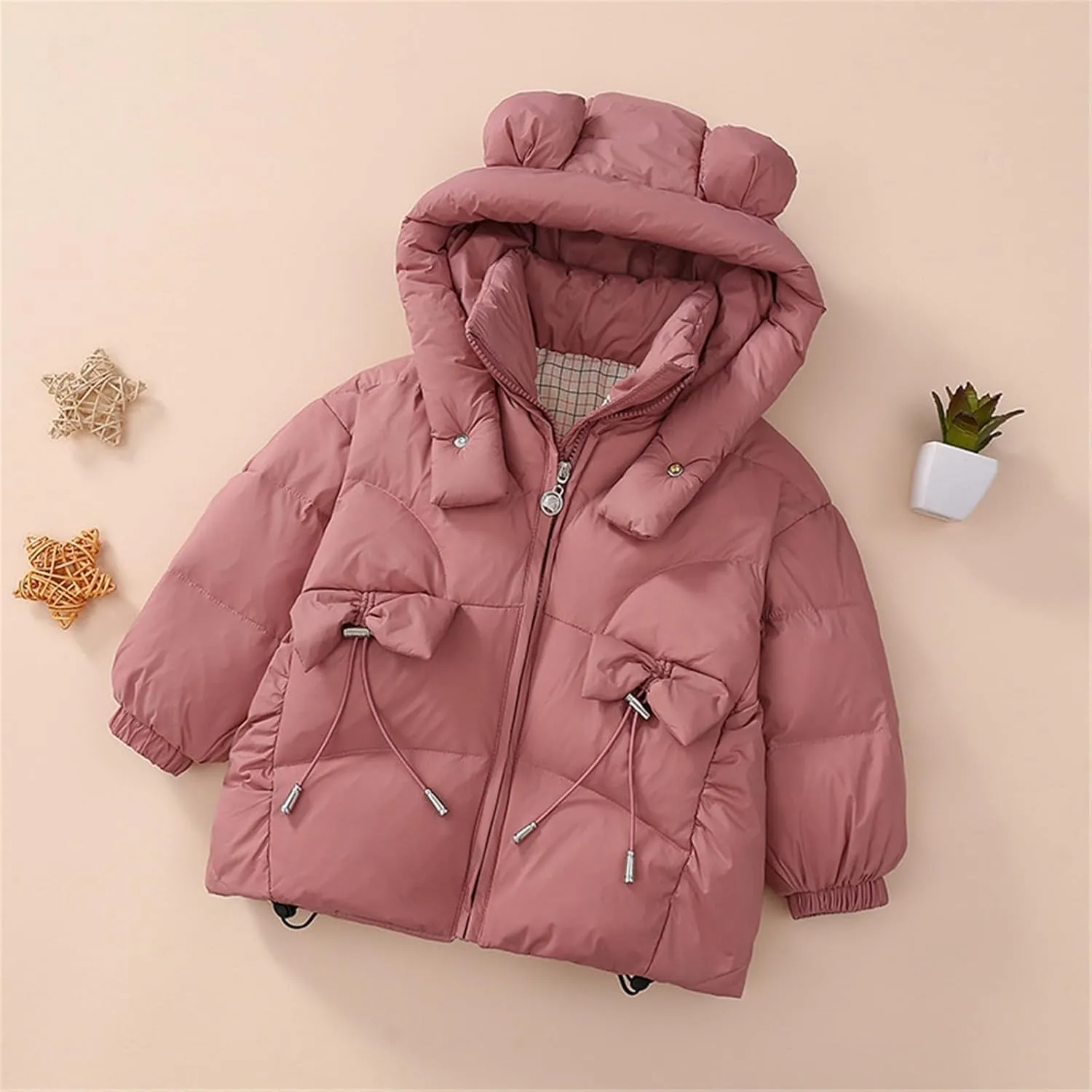 Kids Toddler Baby Girls Boys Winter Warm Thick Solid Cotton Long Sleeve Padded Jacket Coat Clothes 5t Winter Coat Boys