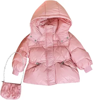 Kids Toddler Baby Girls Boys Winter Warm Thick Solid Cotton Long Sleeve Padded Jacket Coat Clothes Girls