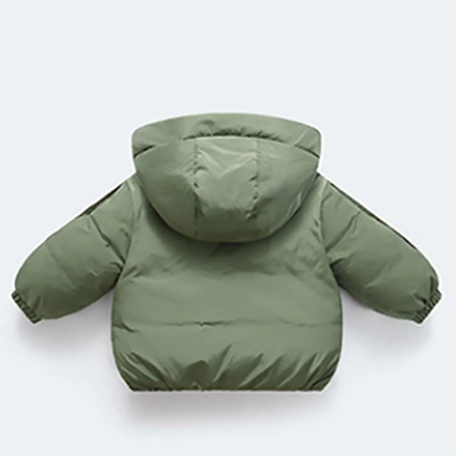 Kids Toddler Baby Girls Boys Winter Warm Thick Solid Cotton Long Sleeve Padded Jacket Coat Clothes Winter Coat Kids