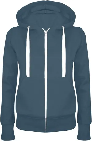 Lastesso Fall Outfits for Women 2024 Full Zip Up Long Sleeve Jacket Coats Basic Solid Athletic Fit Hoodies with Pockets