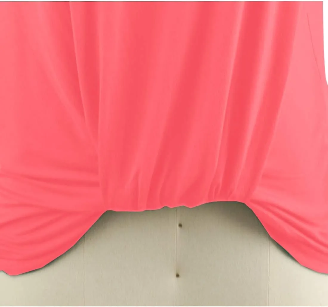 LEIYEE Womens Off Shoulder Tops Summer Casual Short Sleeve Front Twist Knot T Shirts Blouses