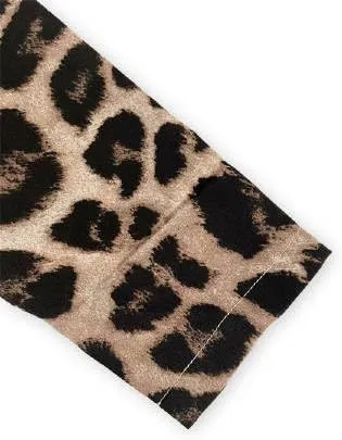 Leopard Fitted Blazers for Women Dressy Notched Lapel Suit Jacket Business Casual Outfits, Single-Button Outwear with Pockets