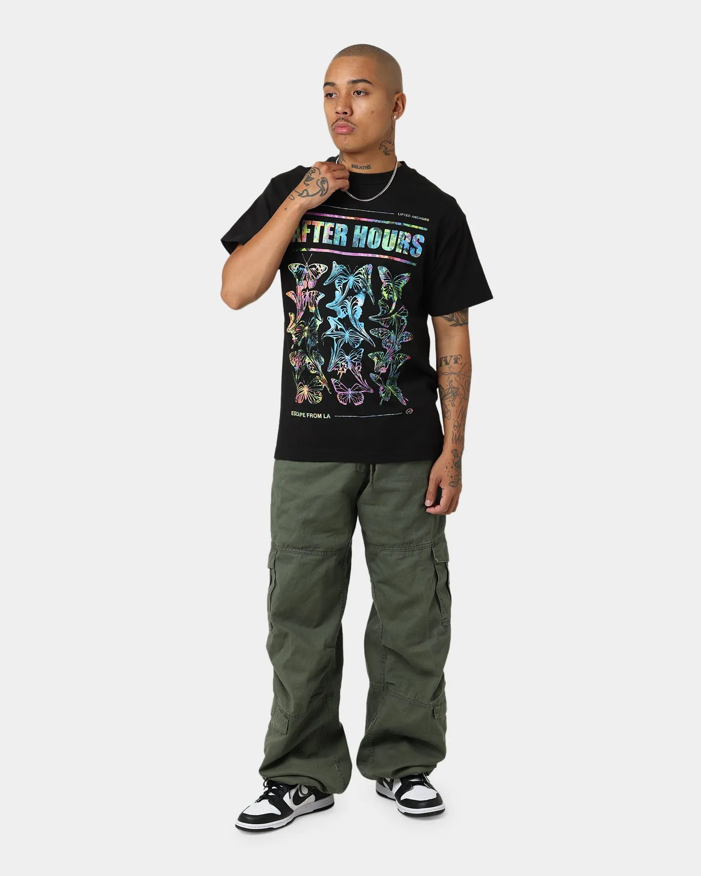 Lifted Anchors Abel T-Shirt Black