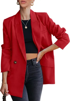 luvamia Blazer Jackets for Women Work Casual Office Long Sleeve Fashion Dressy Business Outfits