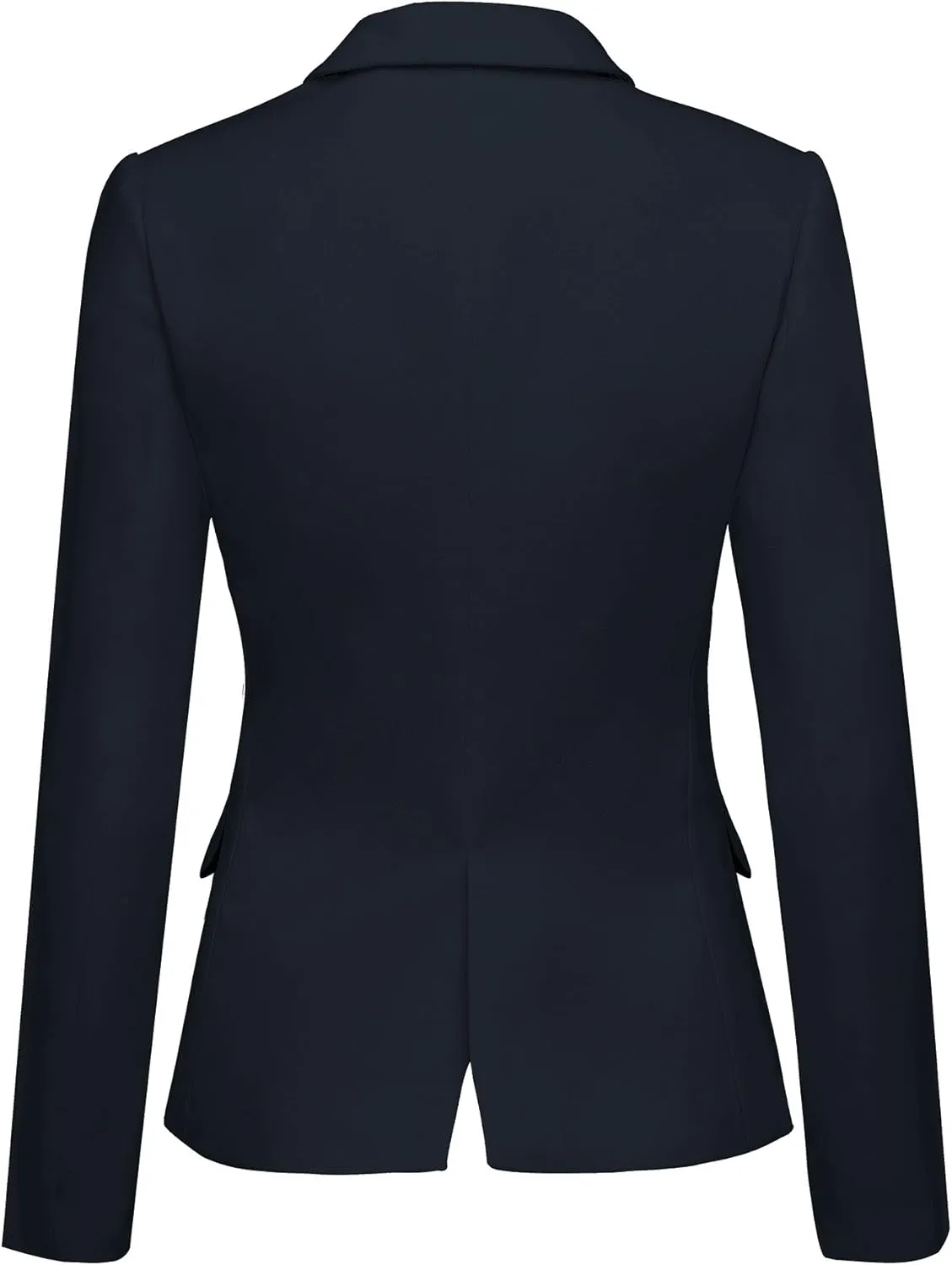 luvamia Women's Long Sleeve Formal Notch Lapel Button Down Blazer Pockets Jacket
