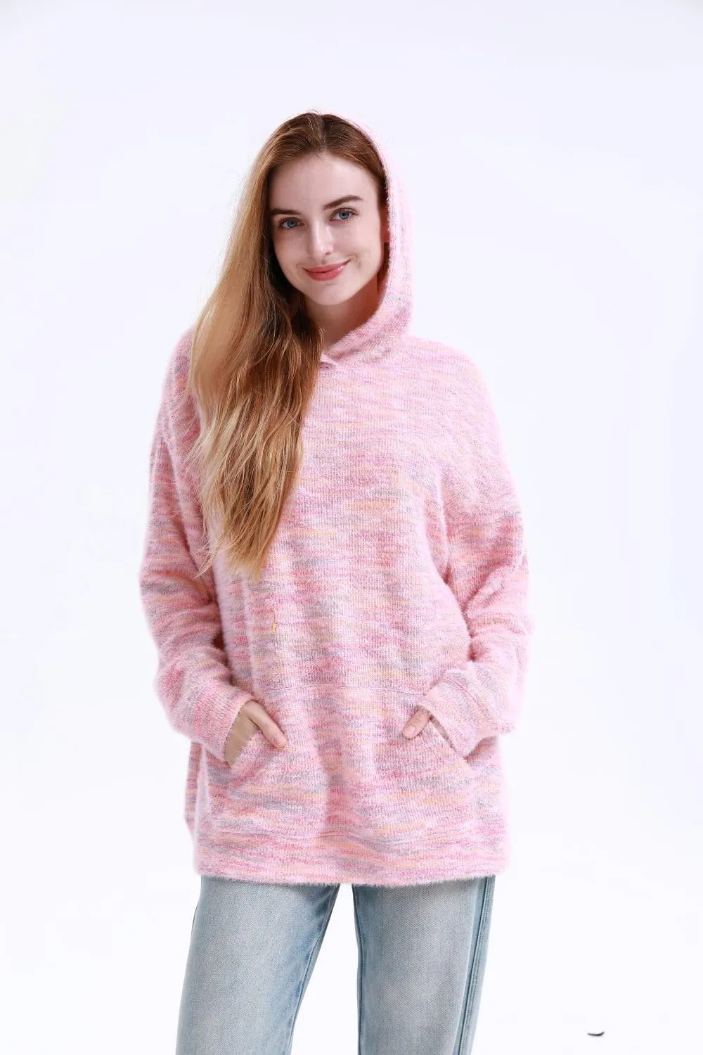 MAGICMK Womens Oversized Hoodies Sweatshirts Colourful plus Size Fall Long Sleeve Sweaters tops