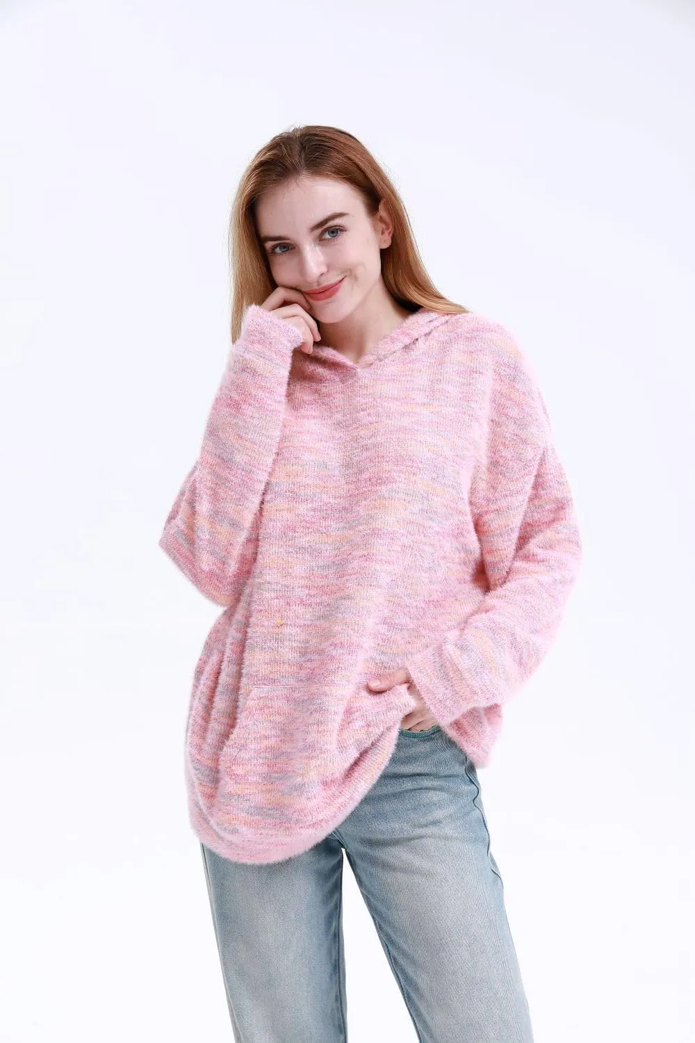 MAGICMK Womens Oversized Hoodies Sweatshirts Colourful plus Size Fall Long Sleeve Sweaters tops