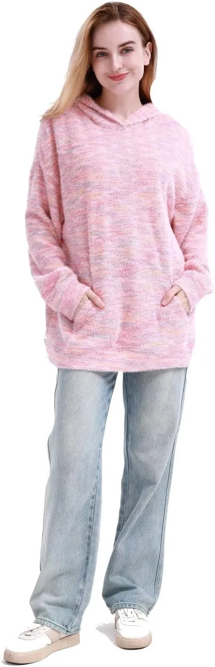 MAGICMK Womens Oversized Hoodies Sweatshirts Colourful plus Size Fall Long Sleeve Sweaters tops
